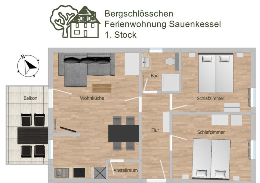Bergschloesschen Edersee Waldeck  Exterior foto